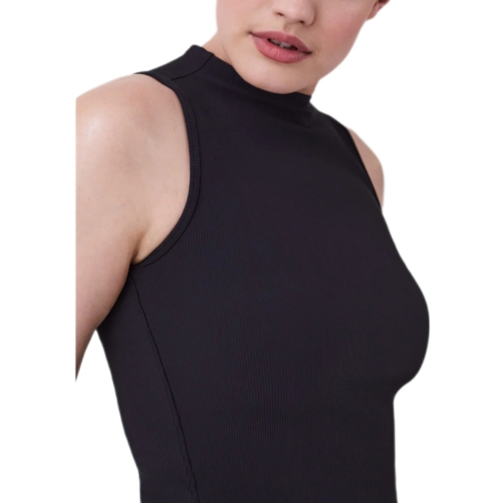 Spanx Contour Rib Mock Neck Tank - Picture 4 of 6